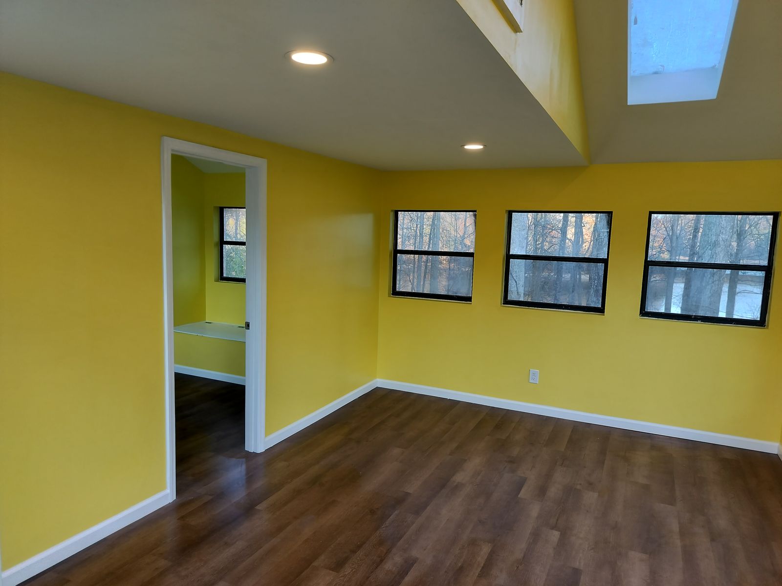 Interior remodel with fresh paint and LVP flooring